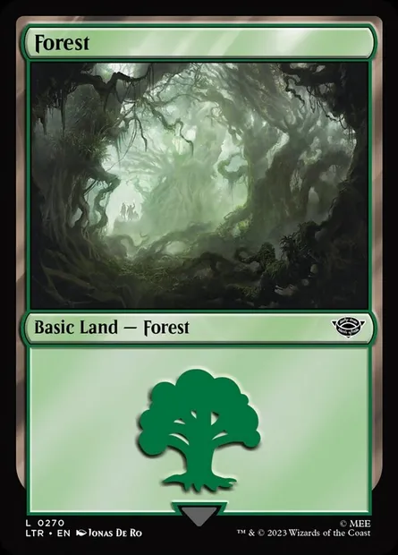 Forest, Magic card LTR 270 — The Lord of the Rings: Tales of Middle-earth set