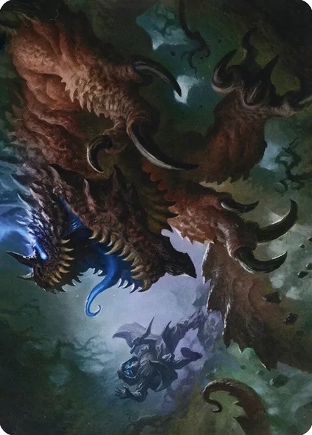 Underdark Basilisk // Basilisk, Magic card AAFR 9 — Adventures in the Forgotten Realms Art Series set