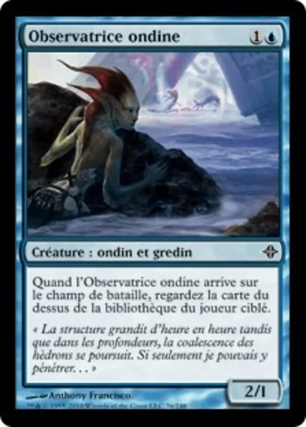 Observatrice ondine, carte Magic ROE 76 — extension L'ascension des Eldrazi