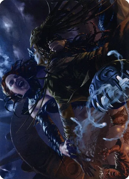 Olivia's Midnight Ambush // Olivia's Midnight Ambush, Magic card AMID 39 — Midnight Hunt Art Series set