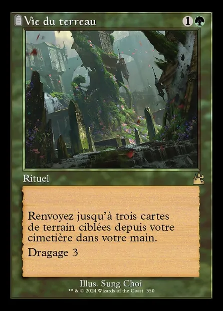 Vie du terreau, carte Magic RVR 350 — extension Ravnica Remastered