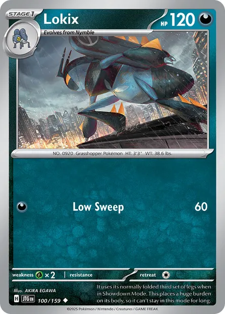 Lokix, Pokémon card JTG 100 — Journey Together set