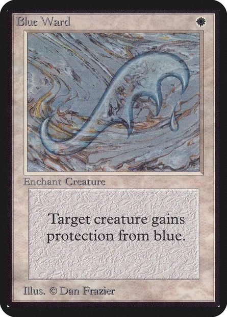 Blue Ward, Magic card LEA 8 — Limited Edition Alpha set