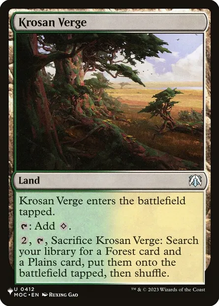 Krosan Verge, Magic card PLST MOC-412 — The List set