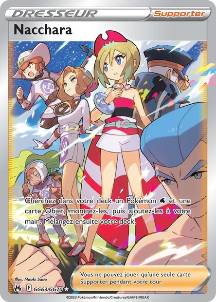 Nacchara, carte Pokémon CRZ GG63 — extension Zénith Suprême