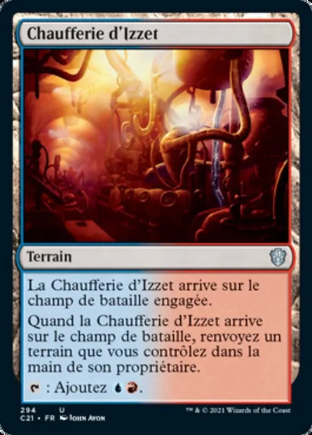 Chaufferie d'Izzet, carte Magic C21 294 — extension Commander 2021