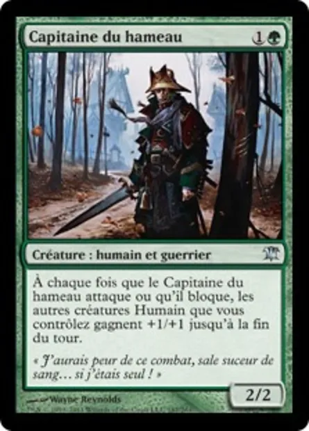 Capitaine du hameau, carte Magic ISD 187 — extension Innistrad