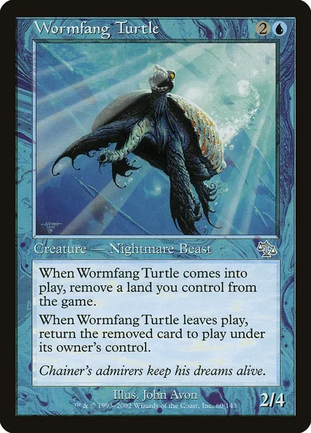 Wormfang Turtle, Magic card JUD 60 — Judgment set