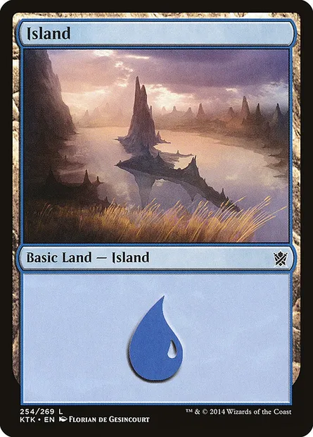 Island, Magic card KTK 254 — Khans of Tarkir set