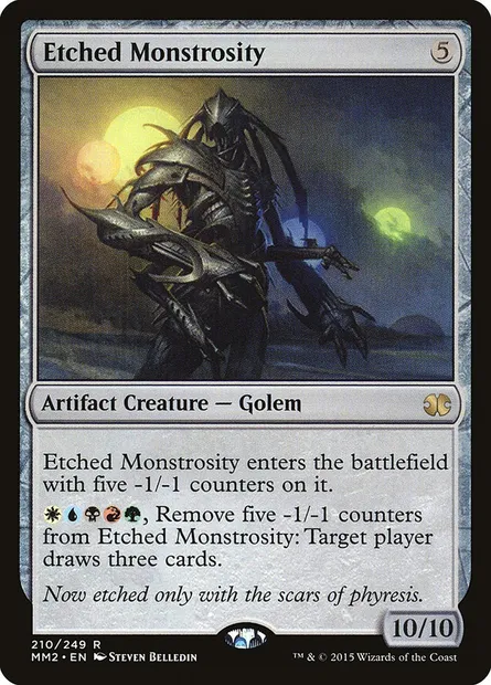 Monstruosité gravée, carte Magic MM2 210 — extension Modern Masters 2015