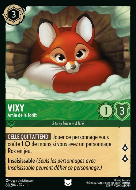 Vixy - Amie de la forêt, carte Disney Lorcana CH11-086 — extension Givresort