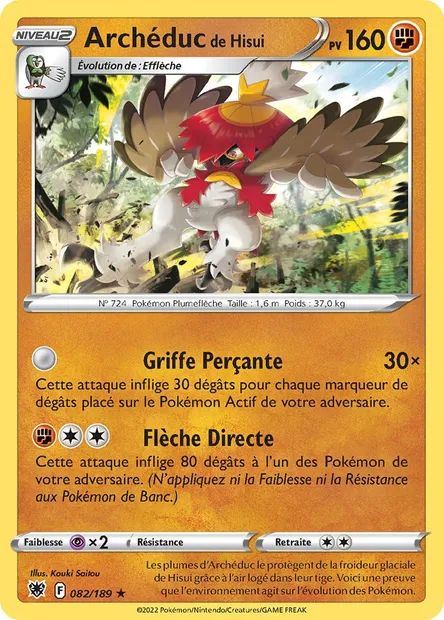 Archéduc de Hisui, carte Pokémon ASR 082 — extension Astres Radieux