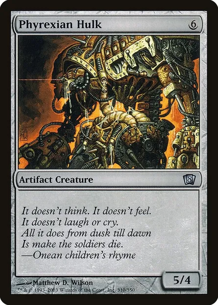 Phyrexian Hulk, Magic card 8ED 310★ — Eighth Edition set