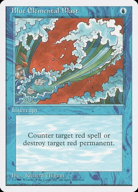 Blue Elemental Blast, Magic card 4ED 63 — Fourth Edition set