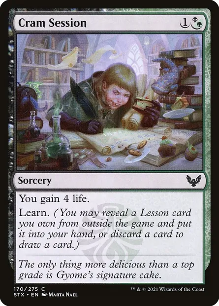 Cram Session, Magic card STX 170 — Strixhaven: School of Mages set