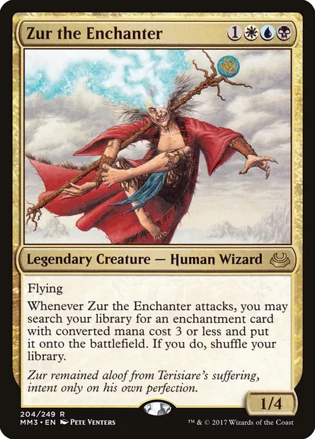 Zur the Enchanter, Magic card MM3 204 — Modern Masters 2017 set