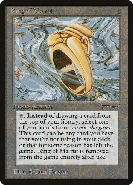 Ring of Ma'rûf, Magic card ARN 68 — Arabian Nights set