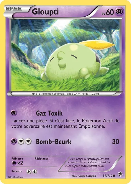 Gloupti, carte Pokémon PHF 37 — extension Vigueur Spectrale