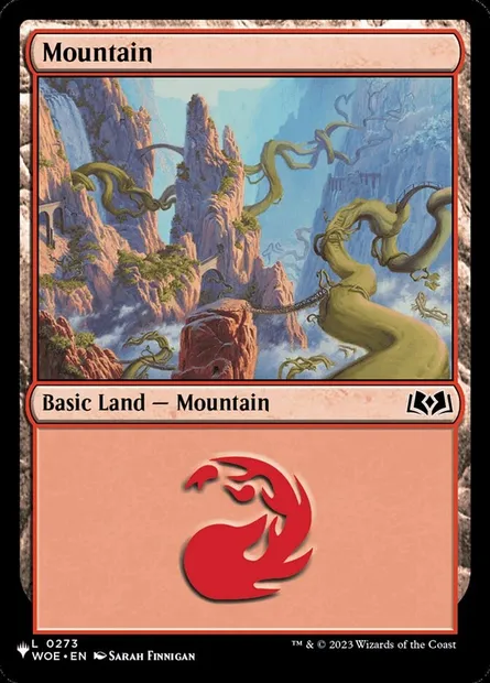 Montagne, carte Magic PLST WOE-273 — extension The List