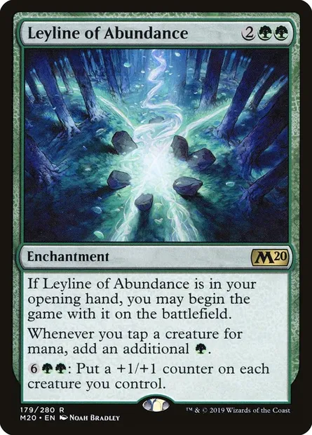 Leyline of Abundance, Magic card M20 179 — Core Set 2020 set