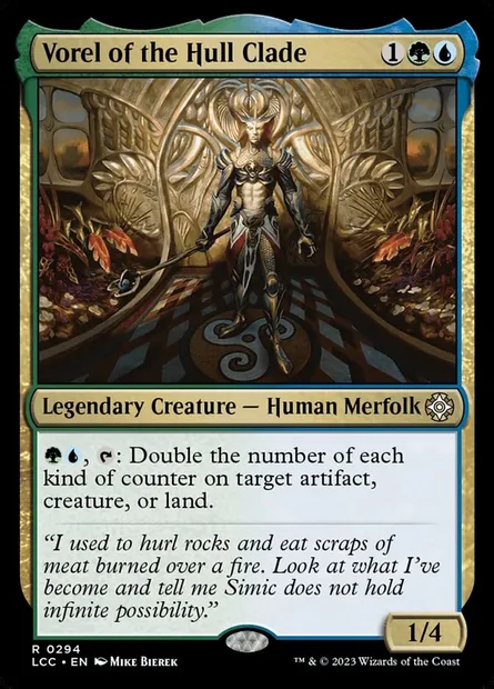 Vorel of the Hull Clade, Magic card LCC 294 — The Lost Caverns of Ixalan Commander set