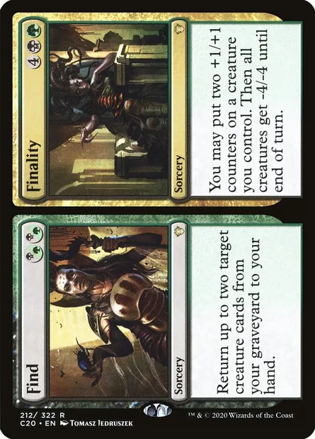Find // Finality, Magic card C20 212 — Commander 2020 set