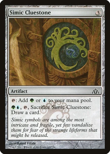 Simic Cluestone, Magic card DGM 145 — Dragon's Maze set