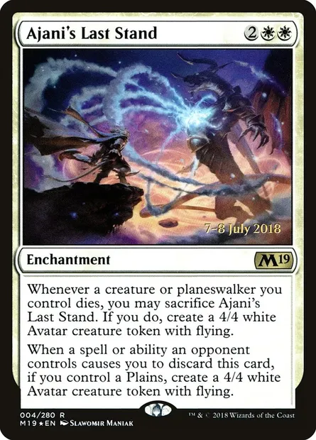 Ajani's Last Stand, Magic card PM19 4s — Core Set 2019 Promos set