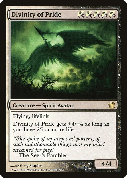 Divinity of Pride, Magic card MMA 188 — Modern Masters set