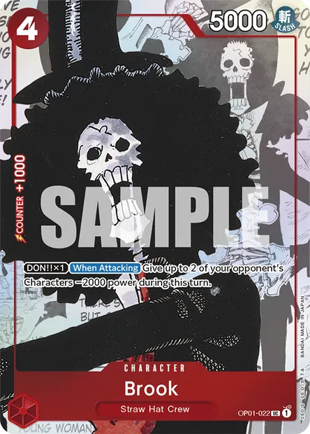 Brook, One Piece card OP01-022 — ROMANCE DAWN set