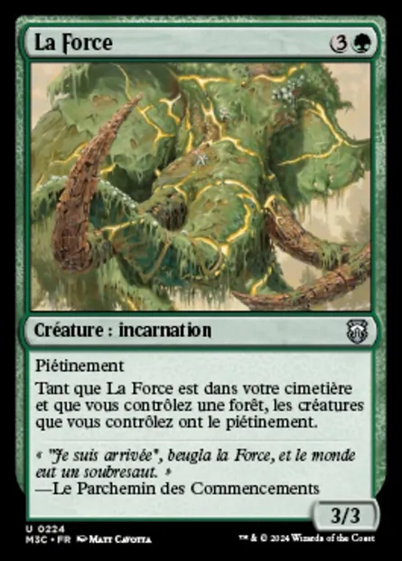 La Force, carte Magic M3C 224 — extension Modern Horizons 3 Commander