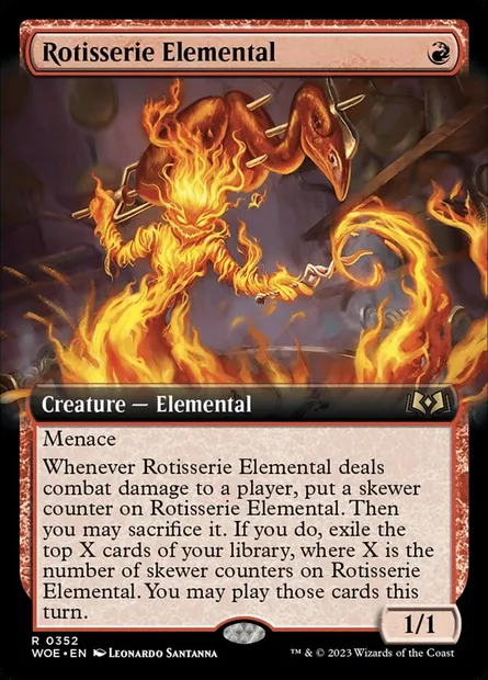 Rotisserie Elemental, Magic card WOE 352 — Wilds of Eldraine set