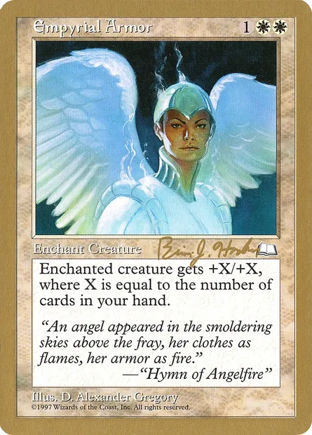 Empyrial Armor, Magic card WC98 bh13 — World Championship Decks 1998 set