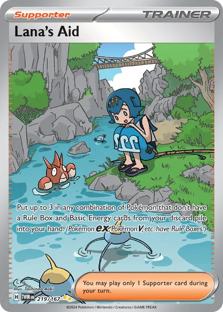 Lana's Aid, Pokémon card TWM 219 — Twilight Masquerade set