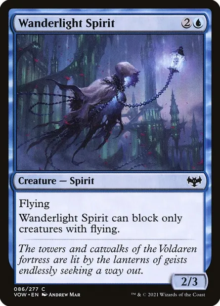 Wanderlight Spirit, Magic card VOW 86 — Innistrad: Crimson Vow set