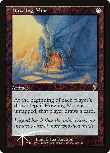 Mine rugissante, carte Magic 7ED 300★ — extension Septième Edition