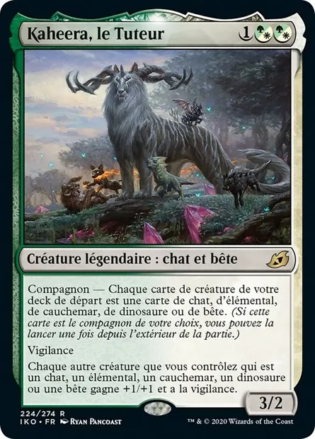 Kaheera, le Tuteur, carte Magic IKO 224 — extension Ikoria: Lair of Behemoths