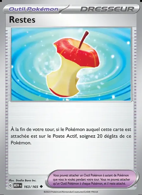 Restes, carte Pokémon MEW 163 — extension 151