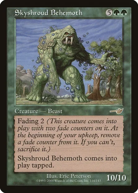 Skyshroud Behemoth, Magic card NEM 116 — Nemesis set