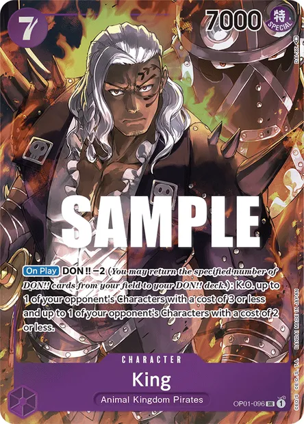 King, carte One Piece OP01-096 — extension ROMANCE DAWN