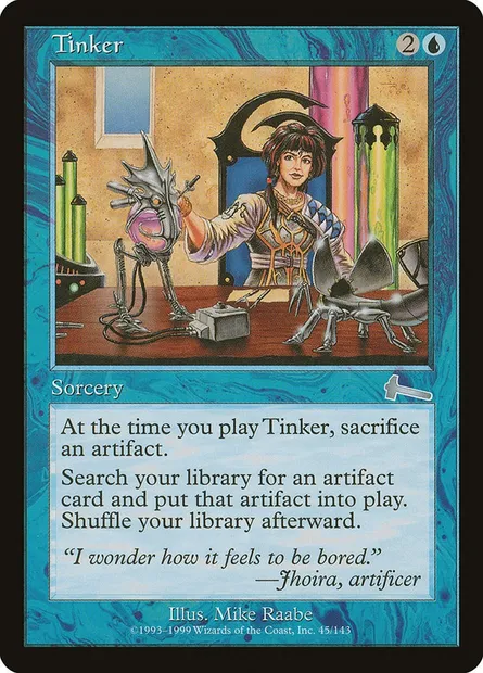 Tinker, Magic card ULG 45 — Urza's Legacy set