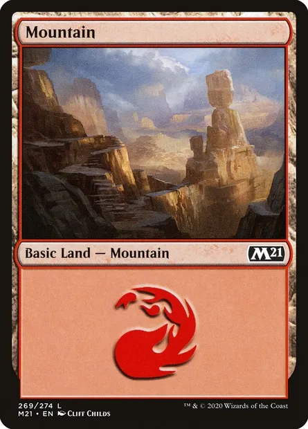 Mountain, Magic card M21 269 — Core Set 2021 set
