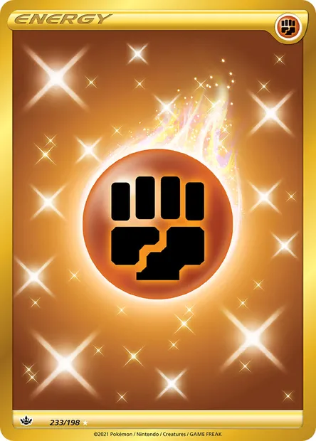 Fighting Energy, Pokémon card CRE 233 — Chilling Reign set