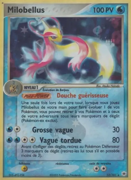 Milobellus, carte Pokémon HL 12 — extension EX Légendes Oubliées