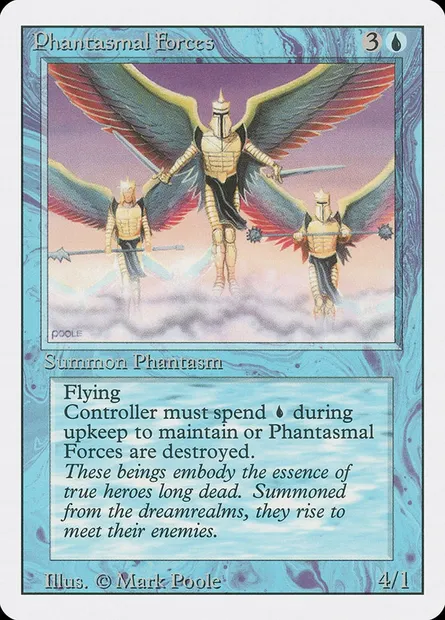 Phantasmal Forces, Magic card 3ED 69 — Revised Edition set