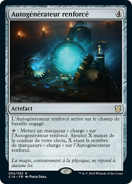 Autogénérateur renforcé, carte Magic C19 54 — extension Commander 2019