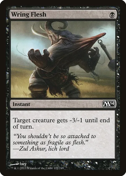 Wring Flesh, Magic card M14 122 — Magic 2014 set