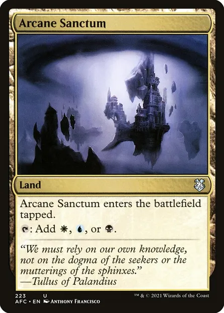 Arcane Sanctum, Magic card AFC 223 — Forgotten Realms Commander set