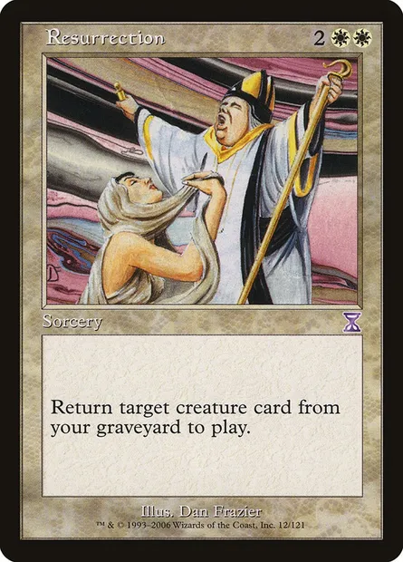 Résurrection, carte Magic TSB 12 — extension Time Spiral Timeshifted