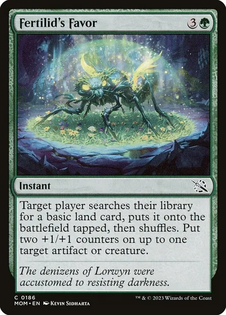 Fertilid's Favor, Magic card MOM 186 — March of the Machine set